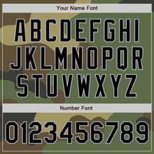 Load image into Gallery viewer, Custom Camo Black-Gray Bomber Varsity Letterman Salute To Service Zipper Jacket