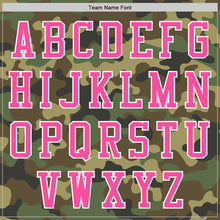 Load image into Gallery viewer, Custom Camo Pink-White Bomber Varsity Letterman Salute To Service Zipper Jacket