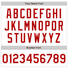 Load image into Gallery viewer, Custom White Red Bomber Varsity Letterman Zipper Jacket