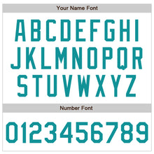 Load image into Gallery viewer, Custom White Teal Bomber Varsity Letterman Zipper Jacket