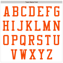 Load image into Gallery viewer, Custom White Orange Bomber Varsity Letterman Zipper Jacket