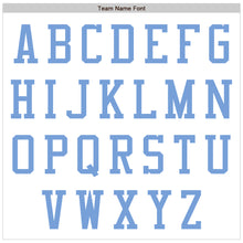 Load image into Gallery viewer, Custom White Light Blue Bomber Varsity Letterman Zipper Jacket