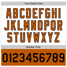 Load image into Gallery viewer, Custom White Black-Texas Orange Bomber Varsity Letterman Two Tone Zipper Jacket