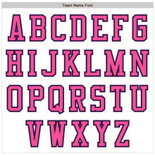 Load image into Gallery viewer, Custom White Purple Black-Pink Bomber Varsity Letterman Two Tone Zipper Jacket