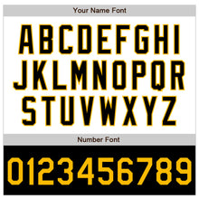 Load image into Gallery viewer, Custom White Gold-Black Bomber Varsity Letterman Two Tone Zipper Jacket