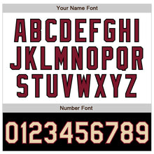 Load image into Gallery viewer, Custom White Cream Crimson City Cream-Black Bomber Varsity Letterman Two Tone Zipper Jacket