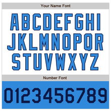 Load image into Gallery viewer, Custom White Navy-Powder Blue Bomber Varsity Letterman Two Tone Zipper Jacket