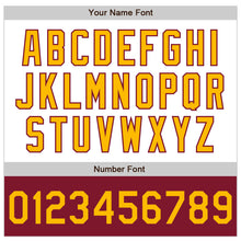 Load image into Gallery viewer, Custom White Gold-Crimson Bomber Varsity Letterman Two Tone Zipper Jacket