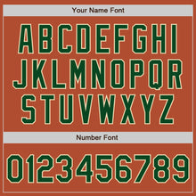 Load image into Gallery viewer, Custom Texas Orange Green-Cream Bomber Varsity Letterman Zipper Jacket