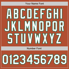 Load image into Gallery viewer, Custom Texas Orange White-Kelly Green Bomber Varsity Letterman Zipper Jacket