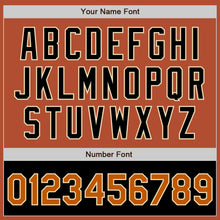 Load image into Gallery viewer, Custom Texas Orange Cream-Black Bomber Varsity Letterman Two Tone Zipper Jacket