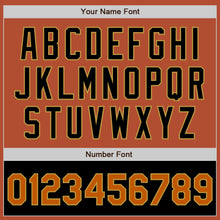 Load image into Gallery viewer, Custom Texas Orange Old Gold-Black Bomber Varsity Letterman Two Tone Zipper Jacket