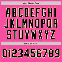 Load image into Gallery viewer, Custom Pink Black-Cream Bomber Varsity Letterman Zipper Jacket