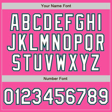 Load image into Gallery viewer, Custom Pink Black-Teal Bomber Varsity Letterman Zipper Jacket