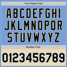 Load image into Gallery viewer, Custom Light Blue Black-Cream Bomber Varsity Letterman Two Tone Zipper Jacket