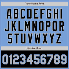 Load image into Gallery viewer, Custom Light Blue Gray-Black Bomber Varsity Letterman Two Tone Zipper Jacket