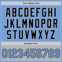 Load image into Gallery viewer, Custom Light Blue Black-Gray Bomber Varsity Letterman Two Tone Zipper Jacket