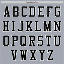 Load image into Gallery viewer, Custom Gray Black-White Bomber Varsity Letterman Zipper Jacket