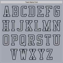 Load image into Gallery viewer, Custom Gray Black Bomber Varsity Letterman Zipper Jacket