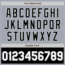 Load image into Gallery viewer, Custom Gray White-Black Bomber Varsity Letterman Two Tone Zipper Jacket