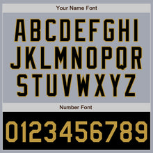 Load image into Gallery viewer, Custom Gray Old Gold-Black Bomber Varsity Letterman Two Tone Zipper Jacket