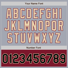 Load image into Gallery viewer, Custom Gray Black City Cream-Crimson Varsity Letterman Two Tone Zipper Jacket