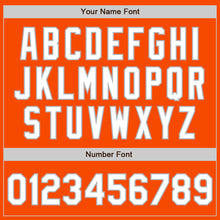 Load image into Gallery viewer, Custom Orange White-Gray Bomber Varsity Letterman Zipper Jacket