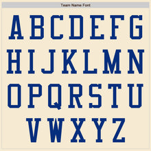 Load image into Gallery viewer, Custom Cream Royal-White Bomber Varsity Letterman Zipper Jacket