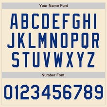 Load image into Gallery viewer, Custom Cream Royal-White Bomber Varsity Letterman Zipper Jacket