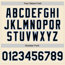 Load image into Gallery viewer, Custom Cream Black Light Blue-White Bomber Varsity Letterman Zipper Jacket