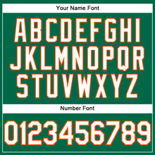 Load image into Gallery viewer, Custom Kelly Green White-Orange Performance T-Shirt