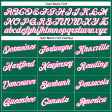 Load image into Gallery viewer, Custom Kelly Green White-Pink Performance T-Shirt