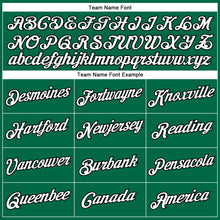 Load image into Gallery viewer, Custom Kelly Green White-Black Performance T-Shirt