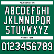 Load image into Gallery viewer, Custom Kelly Green White-Black Performance T-Shirt