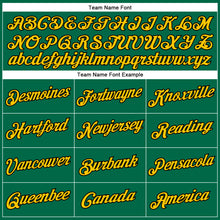 Load image into Gallery viewer, Custom Kelly Green Yellow-Black Performance T-Shirt