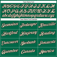 Load image into Gallery viewer, Custom Kelly Green Cream-Black Performance T-Shirt