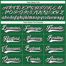 Load image into Gallery viewer, Custom Kelly Green White-Black Hockey Lace Neck Jersey