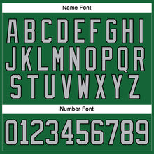 Load image into Gallery viewer, Custom Kelly Green Gray-Black Hockey Lace Neck Jersey