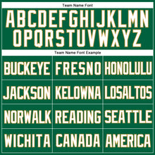 Load image into Gallery viewer, Custom Kelly Green White-Old Gold Mesh Authentic Throwback Baseball Jersey