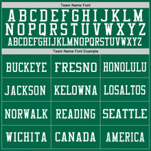 Load image into Gallery viewer, Custom Kelly Green White Mesh Authentic Throwback Football Jersey