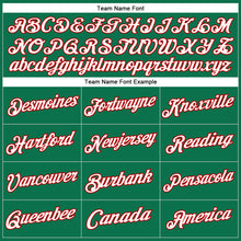 Load image into Gallery viewer, Custom Stitched Kelly Green White-Red Sports Pullover Sweatshirt Hoodie