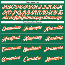 Load image into Gallery viewer, Custom Stitched Kelly Green White-Orange Sports Pullover Sweatshirt Hoodie