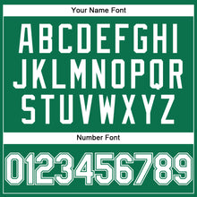 Load image into Gallery viewer, Custom Stitched Kelly Green White Sports Pullover Sweatshirt Hoodie