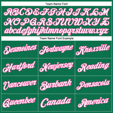 Load image into Gallery viewer, Custom Stitched Kelly Green White-Pink Sports Pullover Sweatshirt Hoodie