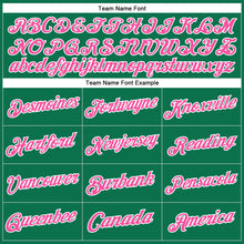 Load image into Gallery viewer, Custom Stitched Kelly Green Pink-White Sports Pullover Sweatshirt Hoodie