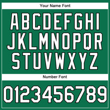 Load image into Gallery viewer, Custom Stitched Kelly Green White-Black Sports Pullover Sweatshirt Hoodie