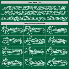 Load image into Gallery viewer, Custom Kelly Green White Hockey Lace Neck Jersey