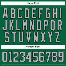 Load image into Gallery viewer, Custom Kelly Green Gray-Black Hockey Lace Neck Jersey