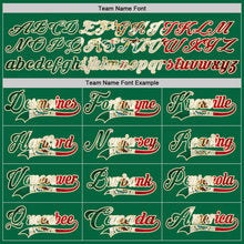 Load image into Gallery viewer, Custom Kelly Green Vintage Mexican Flag Cream-Red Hockey Lace Neck Jersey