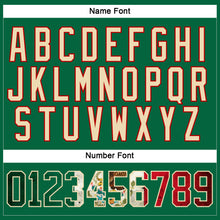 Load image into Gallery viewer, Custom Kelly Green Vintage Mexican Flag Cream-Red Hockey Lace Neck Jersey